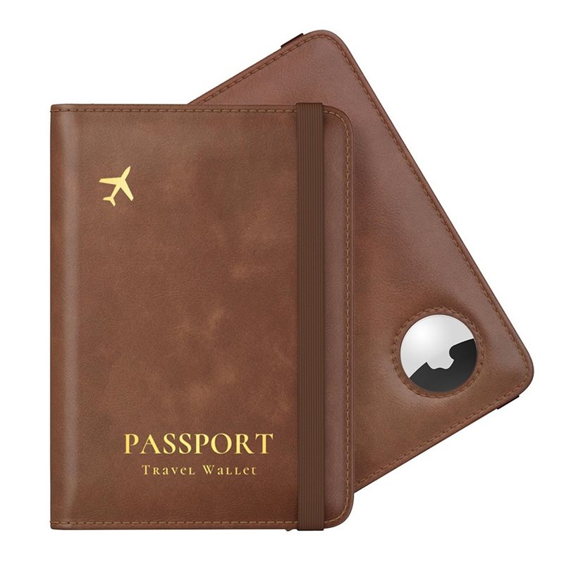 Airtag Holder Case - ABRT-Passport Holder, Airtag için RFID Engelleme