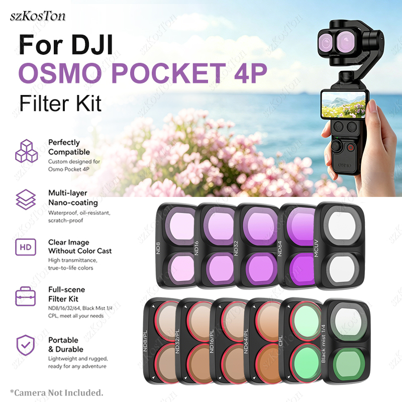 Lens Camera Clip - DJI Osmo Pocket 4P Kamera için