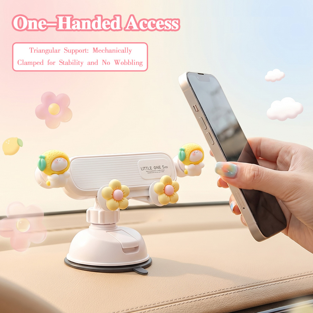 Phone Accessories You Need - Vakumlu Telefon Tutucu, Otomatik Kilitli Araç