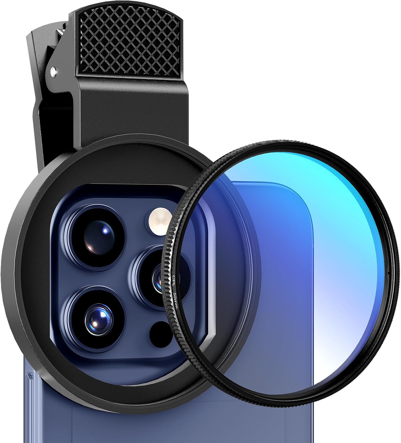 Lens Camera Clip - 52MM Dairesel Evrensel Taşınabilir Polarize Kamera