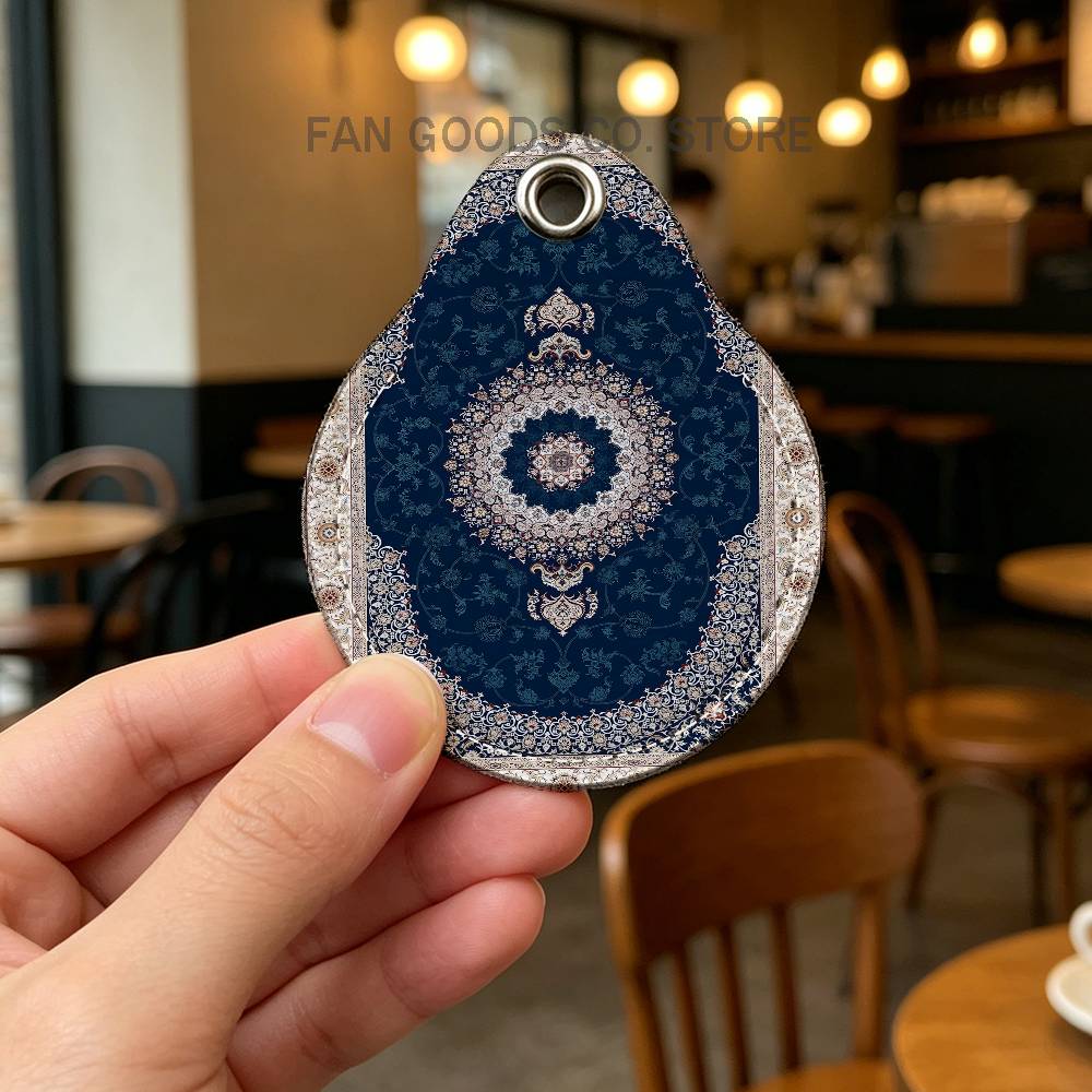 İran Halısı Desenli PU Deri Ka - Airtag Holder Case incelemesi ve fiyatı