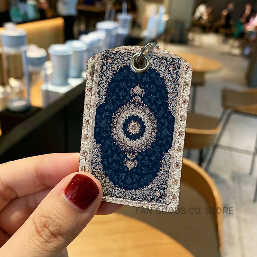 İran Halısı Desenli PU Deri Ka - Airtag Holder Case incelemesi ve fiyatı