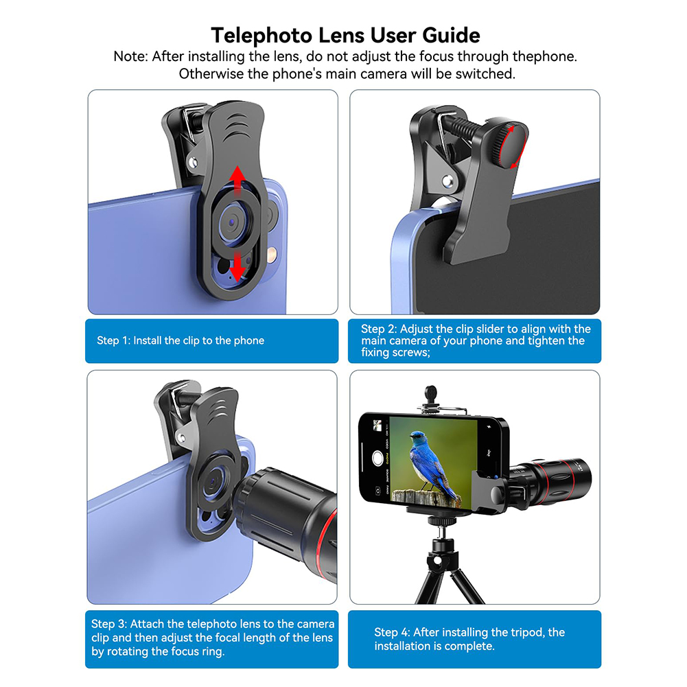 18/36/64X Telefoto Telefon Len - Lens Camera Clip incelemesi ve fiyatı