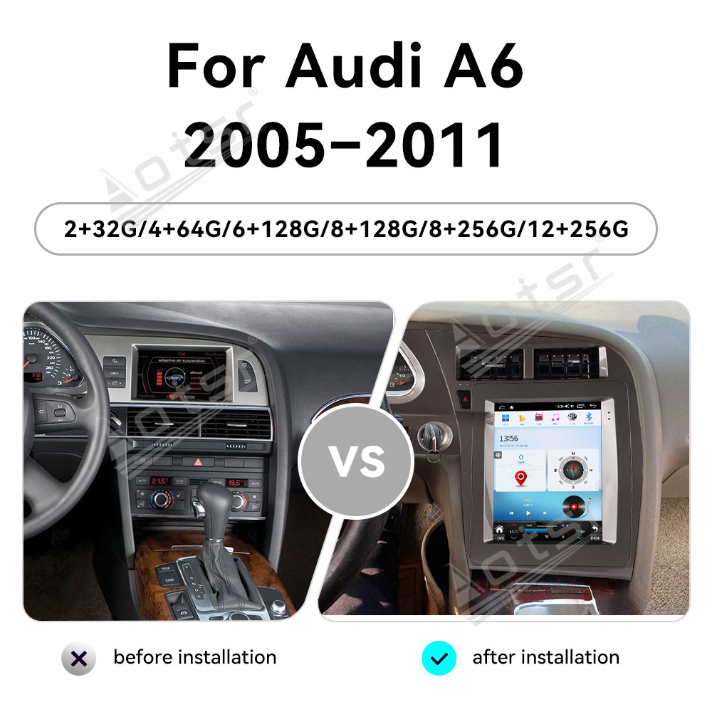 Audi A6 2005-2011 için 8+256G  - Phone Accessories In China incelemesi ve fiyatı