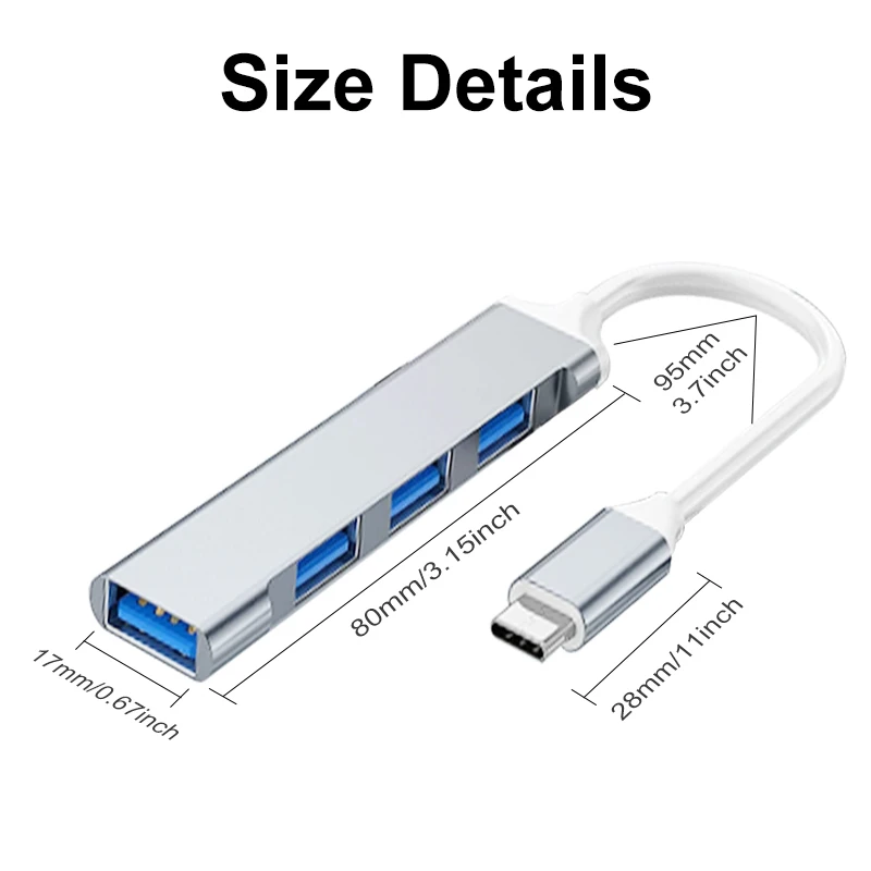 4'ü 1 arada USB 3.0 Hub OTG Sp - Phone Accessories Distributor incelemesi ve fiyatı